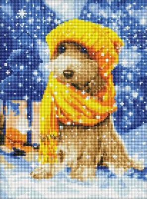 Opakowanie Diamentowa mozaika - Futrzany przyjaciel 30x40cm