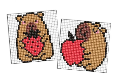 Opakowanie Diamentowa mozaika Kids - Kapibara: truskawki..