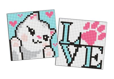 Opakowanie Diamentowa mozaika Kids magnes - Uroczy kotek