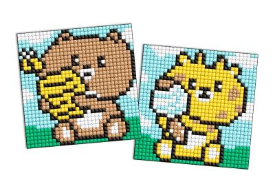 Opakowanie Diamentowa mozaika Kids naklejka - Gadżety 9x9cm