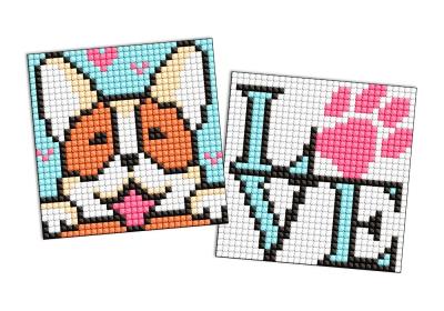 Opakowanie Diamentowa mozaika Kids naklejka - Uroczy.. 9x9cm