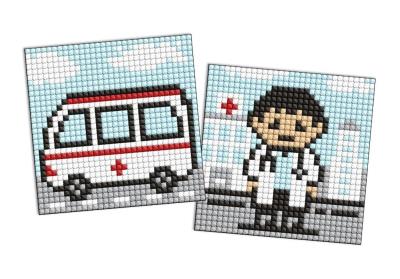 Opakowanie Diamentowa mozaika Kids naklejka - Zawód Lekarz