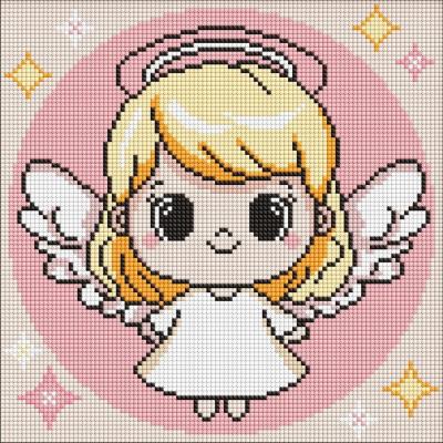 Opakowanie Diamentowa mozaika Kids - Święty Aniołek 30x30cm
