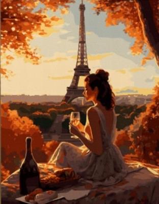 Opakowanie Diamentowa Mozaika Kobieta w Paryżu NO-1009979