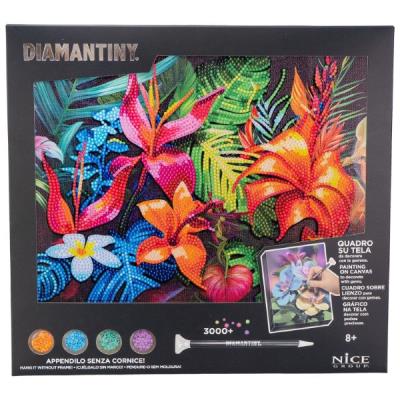 Opakowanie Diamentowa mozaika Kwiaty tropikalne