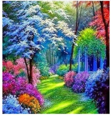 Opakowanie Diamentowa Mozaika Las kolorowy NO-1006292