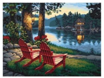 Opakowanie Diamentowa Mozaika Ławeczka nad jeziorem NO-1007110