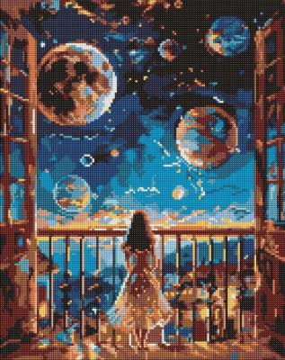 Opakowanie Diamentowa mozaika - Marzycielska noc 40x50cm