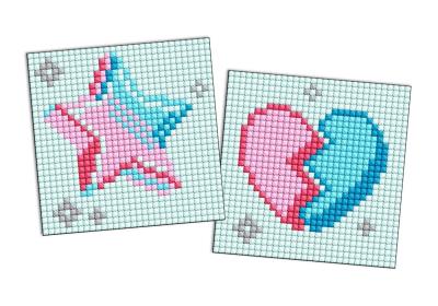 Opakowanie Diamentowa mozaika na magnes - LOL Gwiazda 9x9cm