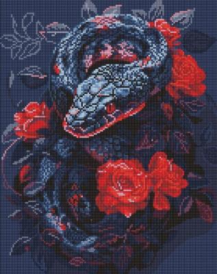 Opakowanie Diamentowa mozaika - Niebezpieczna róża 40x50cm