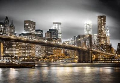 Opakowanie Diamentowa Mozaika Nowy York Most Brookliński o zmierzchu 	NO-2003033
