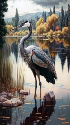 Opakowanie Diamentowa Mozaika Ptaki Żuraw NO-2002219