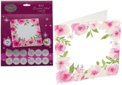 Opakowanie Diamentowa mozaika Ramka kwiatowa 18x18cm