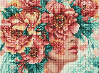 Opakowanie Diamentowa mozaika - Romantyzm kwiatów 30x40cm