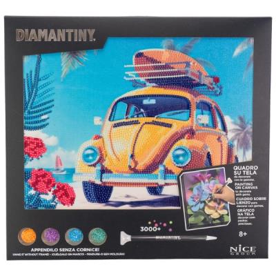 Opakowanie Diamentowa mozaika Samochód Retro