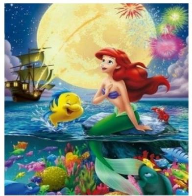 Opakowanie Diamentowa Mozaika Syrenka w morzu NO-1008521