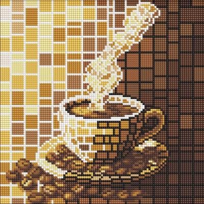 Opakowanie Diamentowa mozaika - Witraż. Kawa 30x30cm