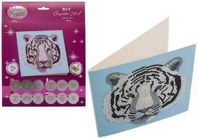 Opakowanie Diamentowa mozika Głowa białego tygrysa 18x18cm