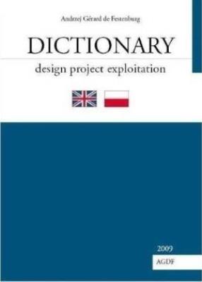 Okładka książki Dictionary design project exploitation english-pol