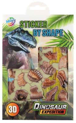 Opakowanie Dino Naklejki po kształtach, Naklejki 3D T.Rex