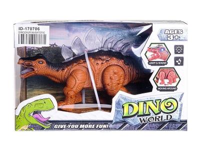 Opakowanie Dinozaur na baterie ruchomy światło i dźwięk