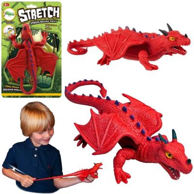 Opakowanie Dinozaur smok czerwony do rozciągania
