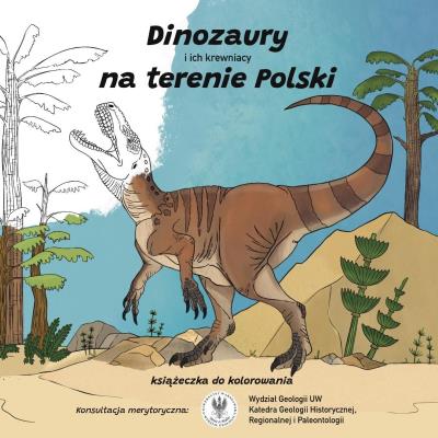 Okładka książki Dinozaury i ich krewniacy na terenie Polski