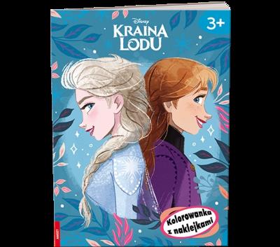 Okładka książki Disney Kraina Lodu Kolorowanka z naklejkami NA-9143