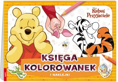 Okładka książki Disney Kubuś i przyjaciele. Księga kolorowanek