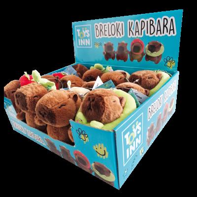 Opakowanie DISPLAY Brelok maskotka Kapibara TOYSINN STN 9704 12 szt