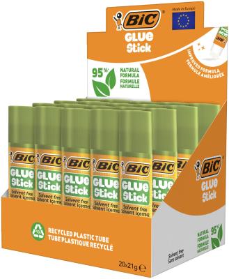 Opakowanie Display Klej BIC Glue Stick 95% ECOlustions 21g 20szt.