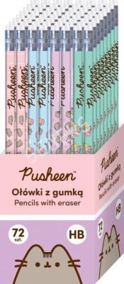 Display Ołówek z gumką HB Pusheen 72 szt.. Wydawca: ST-MAJEWSKI. SmakLiter.pl Opakowanie Display Ołówek z gumką HB Pusheen 72 szt.