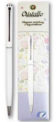 Opakowanie Długopis 0,7mm Cristallo Swarovski biały