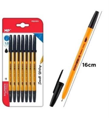 Opakowanie Długopis 1mm czarny 7szt