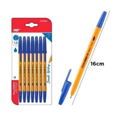 Opakowanie Długopis 1mm niebieski 7szt