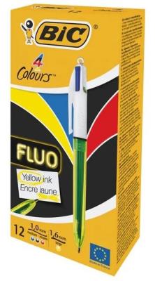 Opakowanie Długopis 4 Colors Fluo mix (12szt) BIC