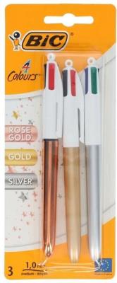 Opakowanie Długopis 4 Colors Shine mix 3szt BIC