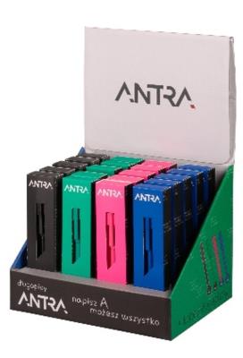 Długopis Antra box (20 szt. długopisów). Wydawca: Antra. SmakLiter.pl Opakowanie Długopis Antra box (20 szt. długopisów)