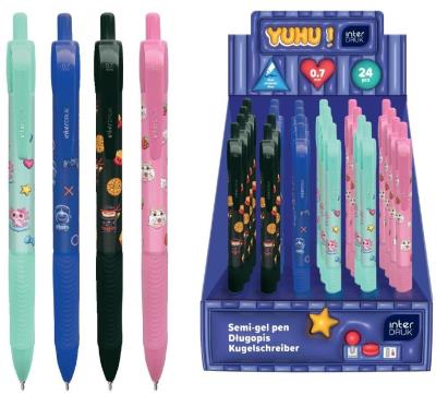 Opakowanie Długopis auto z gripem Yuhu nieb (24szt)