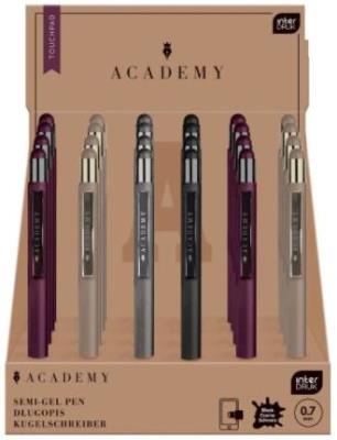 Opakowanie Długopis automat. Academy 0,7mm czarny (24szt)