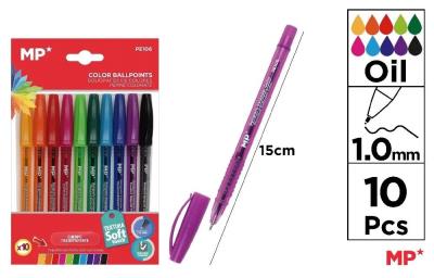 Opakowanie Długopis brokatowy 1mm 10 kolorów