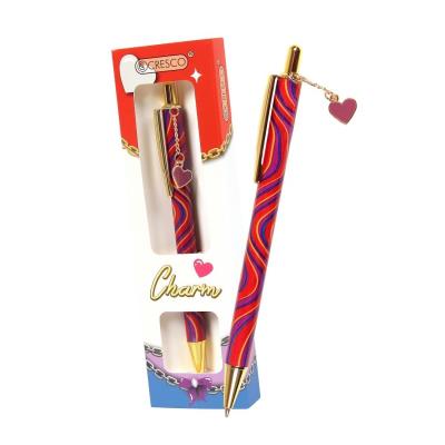 Opakowanie Długopis Charm serce czerwone w etui