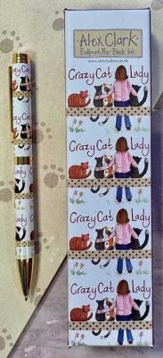 Długopis Crazy Cat Lady Kociara. Wydawca: Alex Clark. SmakLiter.pl Opakowanie Długopis Crazy Cat Lady Kociara