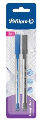 Opakowanie Długopis Hang Stick 1mm nieb.+czarny PELIKAN