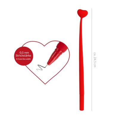 Długopis kulkowy elastyczny z sercem. Wydawca: TRENDHAUS. SmakLiter.pl Opakowanie Długopis kulkowy elastyczny z sercem