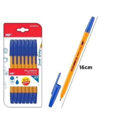 Opakowanie Długopis niebieski 1.0mm 21szt