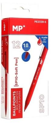 Opakowanie Długopis olejowy 1,0mm czerwony (12szt)