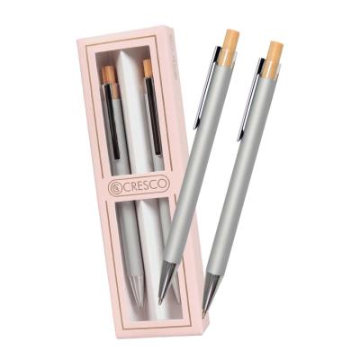 Opakowanie Długopis + ołówek Dyplomat srebrny dla Nauczyciela