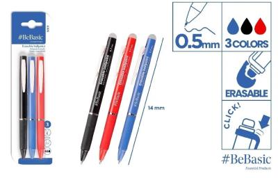 Opakowanie Długopis ścieralny mix kolorów 3szt