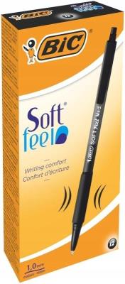 Opakowanie Długopis Soft Feel czarny (12szt) BIC